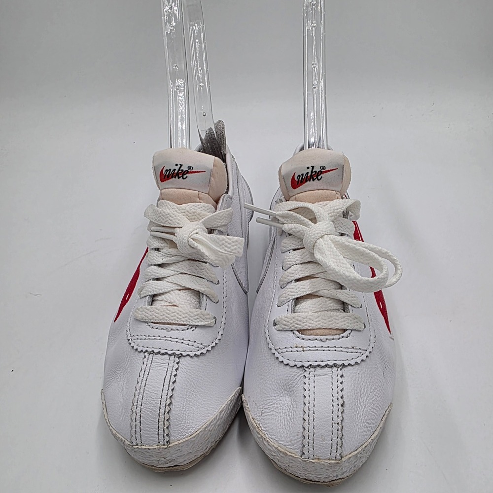 Nike Cortez Falcon White Red Blue Leather Low Top Sneakers Mens